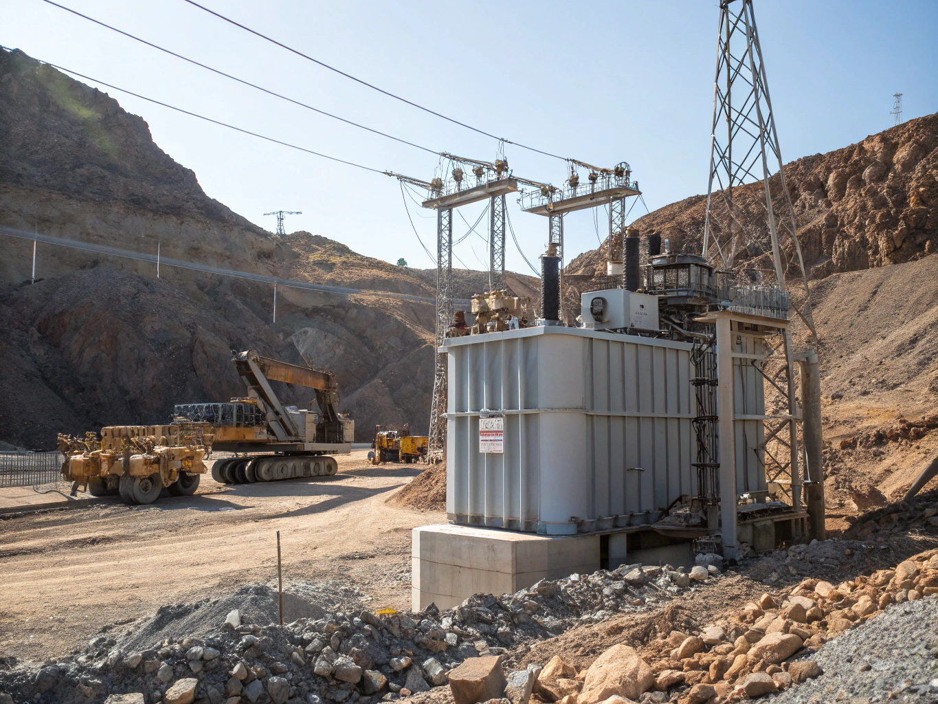 Poste de transformation préfabriqué sous enveloppe béton en environnement extérieur